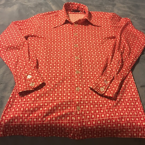 vintage red mens shirts